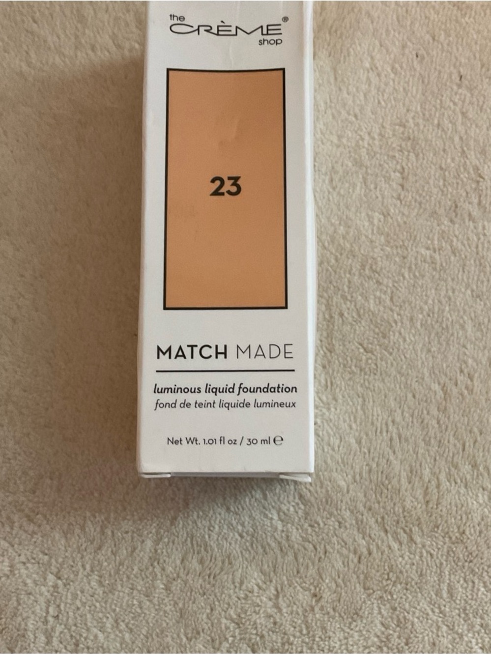 The Crème Shop Match Made Luminous Liquid Foundation - Shade 23 Peachy Beige